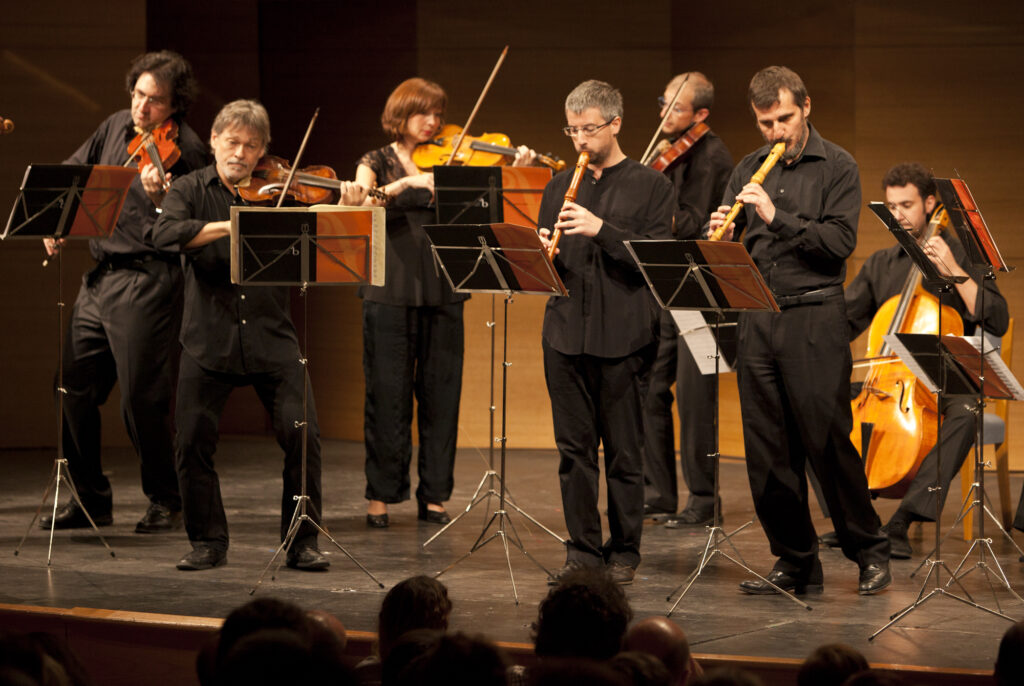 Manfredo Kraemer, violín, Vicente Parrilla y Guillermo Peñalver, flautas. Bach, 4º Concierto de Brandemburgo