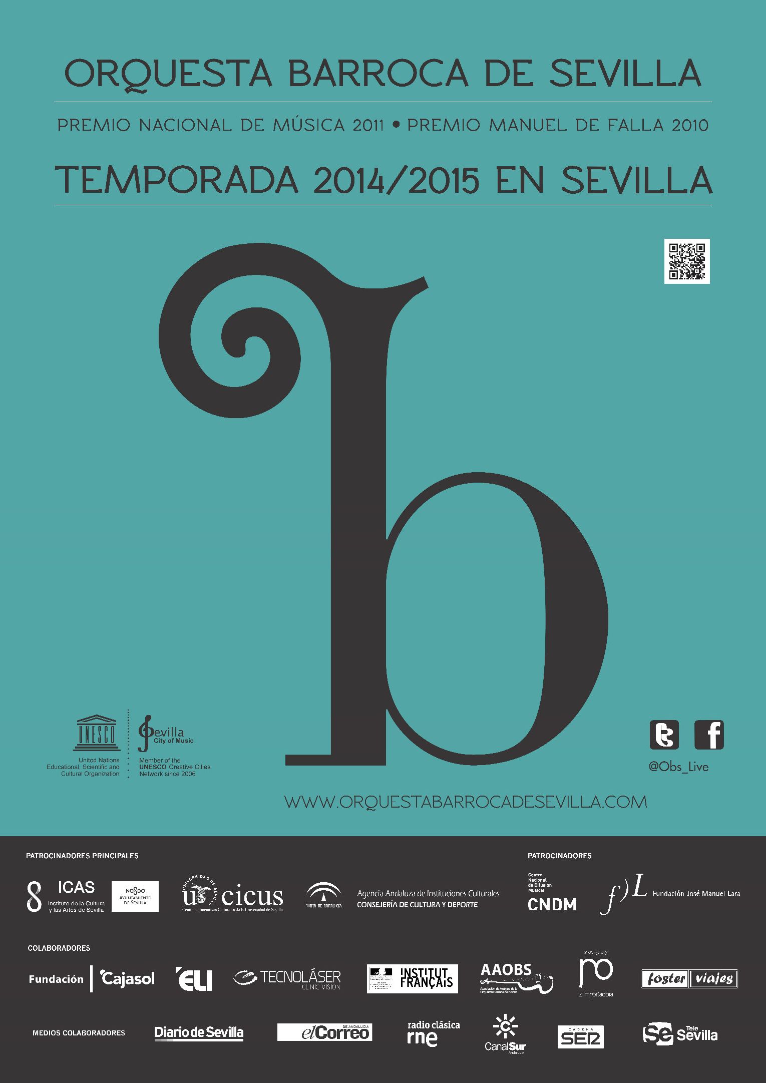 Cartel de la Temporada en Sevilla 2104-2015